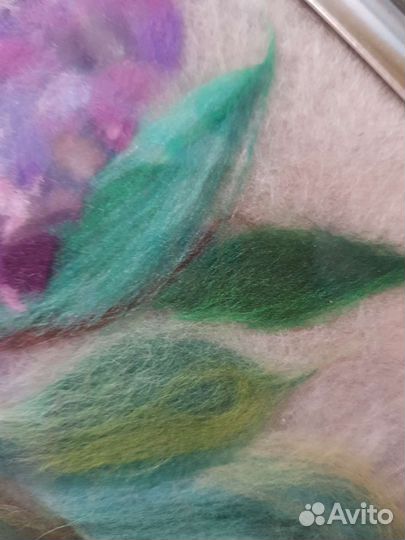 Картина из шерсти