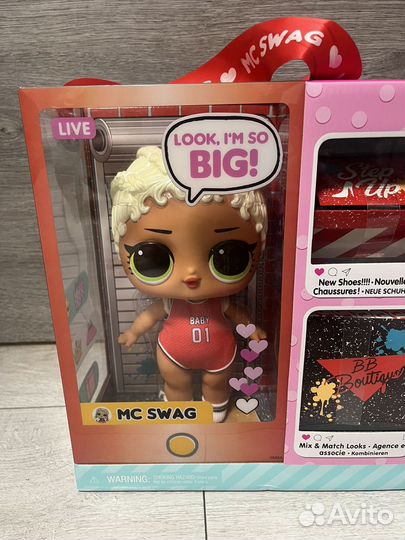 Новая Кукла L.O.L. Surprise Big Baby MC Swag