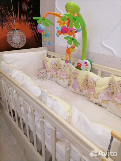 Бортики в детскую кроватку