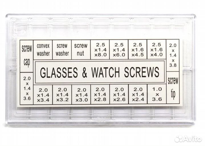 Набор винтов для очков, часов, фото, сотовых #1-2