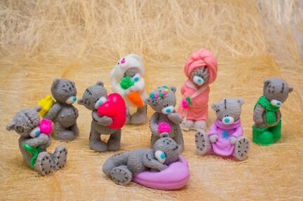 Мишки Тедди. Мыло ручной работы