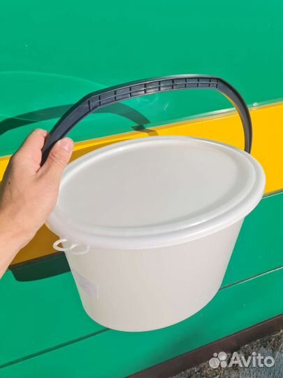 Ведра 20л пластиковые овальные с крышкой