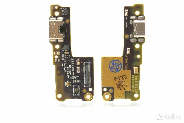 Шлейф Xiaomi Redmi 7A (плата) + разъем зарядки + м