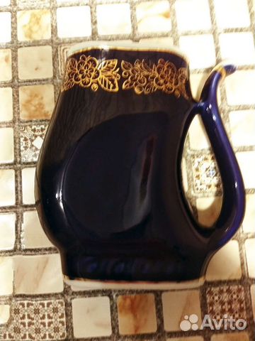 Кувшин/Молочник/Бюветница.кобальт.ссср.Полонне