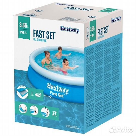 Бассейн надувной Bestway Fast Set
