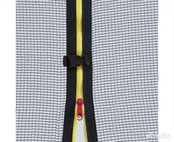 Батут DFC Trampoline Fitness с сеткой 12ft зелёный