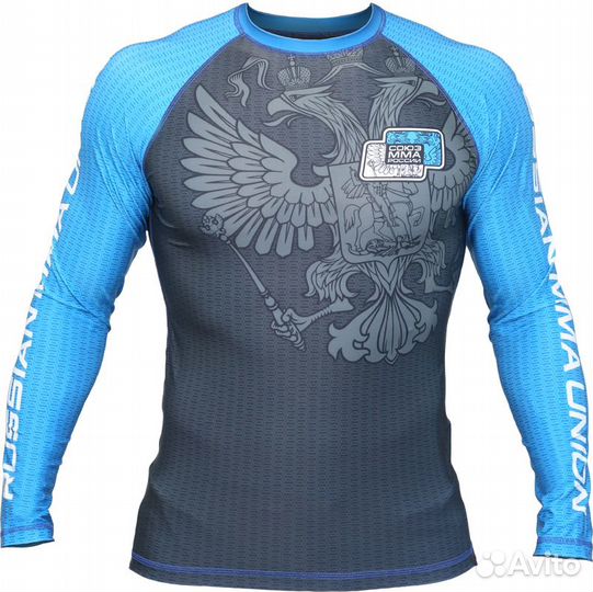 Рашгард Союз мма России (синий, XL)