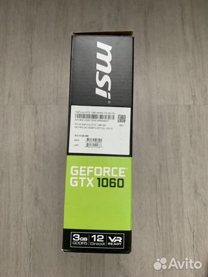 Видеокарта MSI gtx 1060 3gb