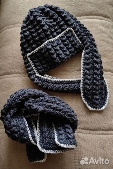 Зимняя шапка и шарф