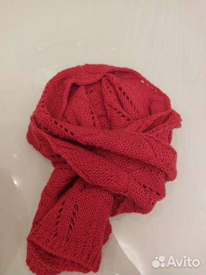 Шапка женская с шарфом