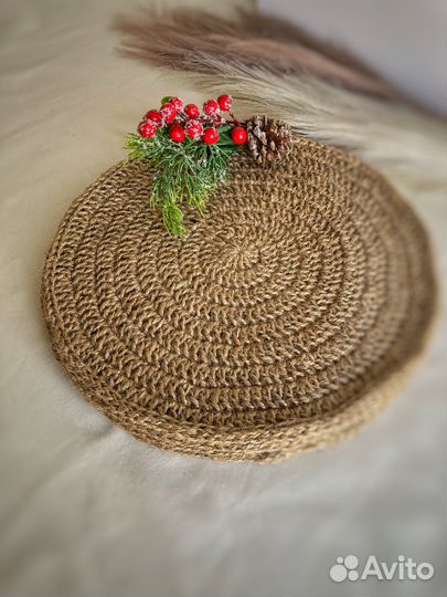 Подставки под горячее из джута