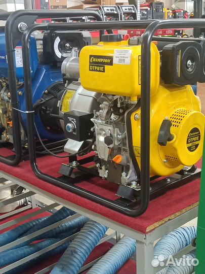 Мотопомпа дизельная Champion DTP81E 1000 л/мин