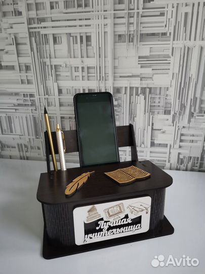 Подставка/органайзер для телефона, ручек - Парта