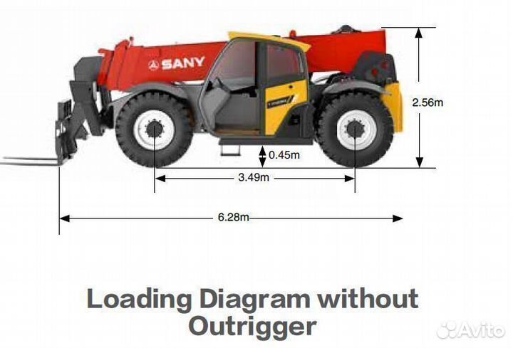 Телескопический погрузчик Sany STH1256A, 2023