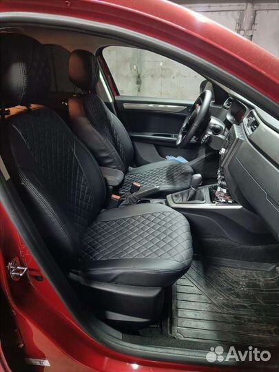 Чехлы из экокожи Ромб на Renault Arkana Аркана