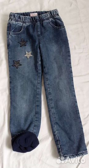 Брюки -джинсы утепленные