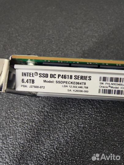 SSD Intel P4618 6.4Тб PCIe