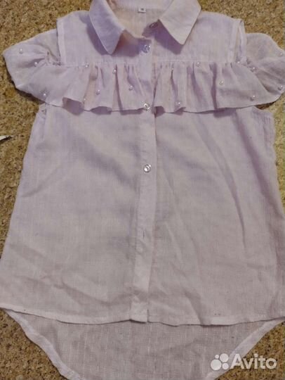 Летние блузки на девочку 134