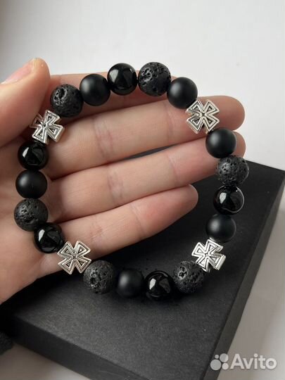 Мужской браслет из натурального камня