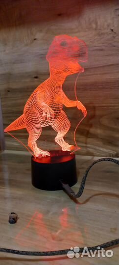 Ночник динозавр светильник