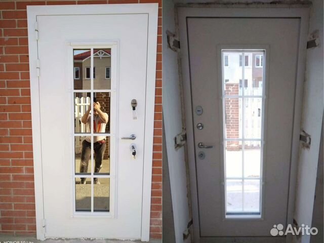 Дверь входная со стеклопакетом