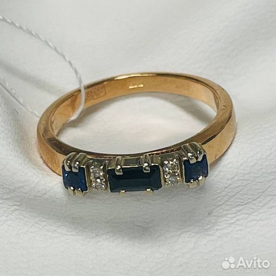 Кольцо с бриллиантом, цена за 1гр.585/6103