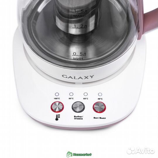 Чайник электрический Galaxy GL 0591 15 л розовый