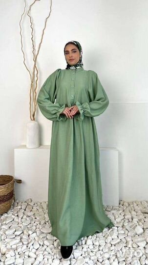 Платье с платком из муслина