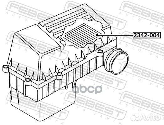 Фильтр воздушный Febest 958 2342-004 Febest