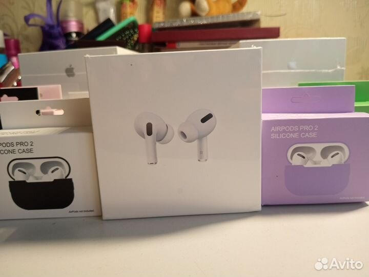 Беспроводные наушники airPods pro чехол в