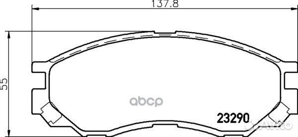 Колодки тормозные дисковые перед (PF-3369)