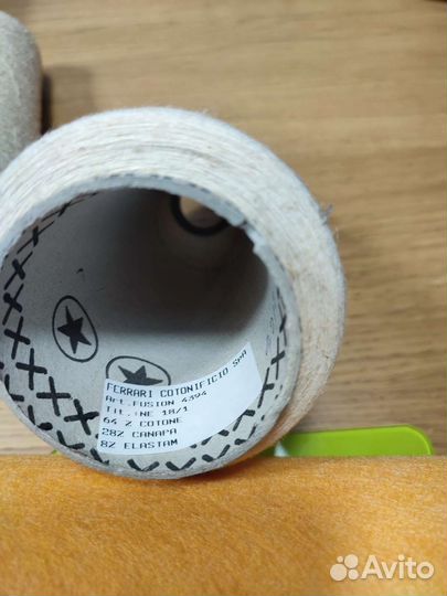 Бобинная пряжа италия хлопок