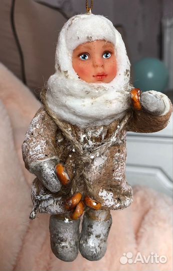 Ватные елочные игрушки