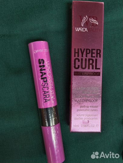 Тушь для ресниц, белая, чёрная, 2в1. Новые