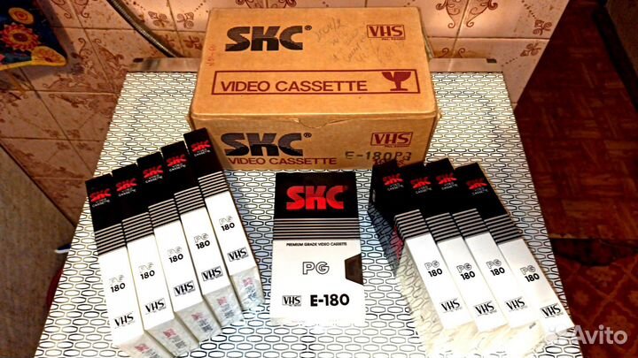 Видеокассета SKC Premium Е-180 с записью редкая