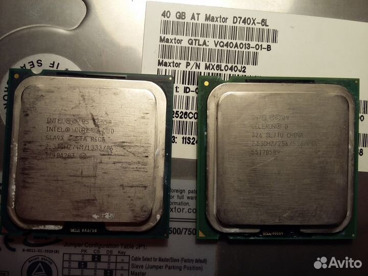 Процессоры Intel Pentium 4/Celeron/Core 2 Duo