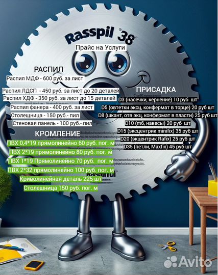 Распил, Кромление лдсп,фанер, Сборка, Установка