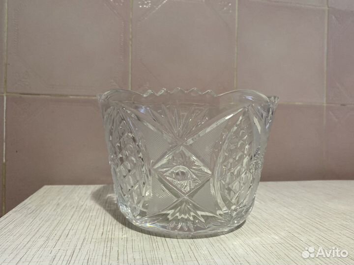 Хрустальная ваза- конфетница