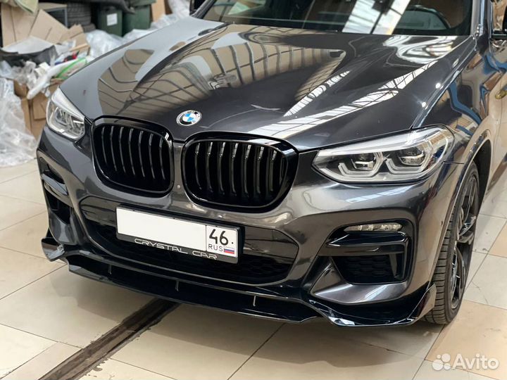 Bmw G01 G02 Сплиттер глянец М перфоманс