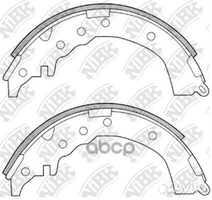 Колодки тормозные барабанные задние NiBK FN2338