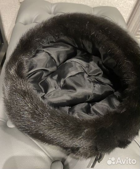 Норковый берет мягкий