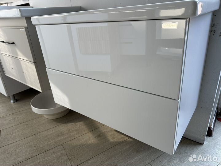 Тумба для ванной София белая 80 см