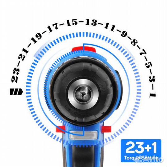 Дрель-шуруповерт аккумуляторный prostormer 21v