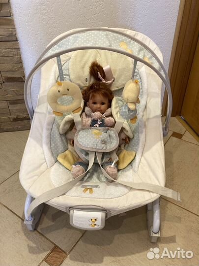 Шезлонг качалка детский Bright Starts Утенок