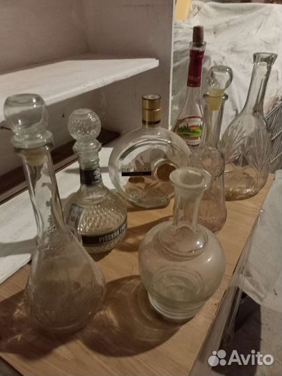 Графинчики,штофы стекло