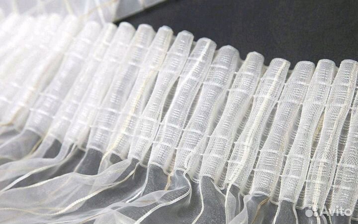 Обработка пошив ремонт штор и тюли