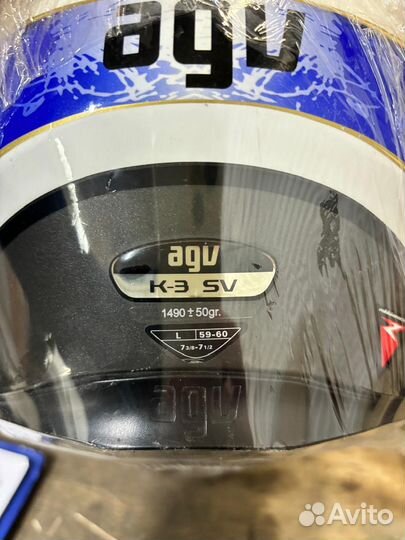 Мотоциклетный шлем agv k3 sv