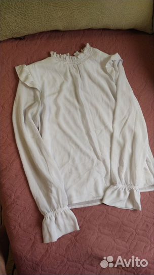 Блузка школьная белая на 11-12 лет