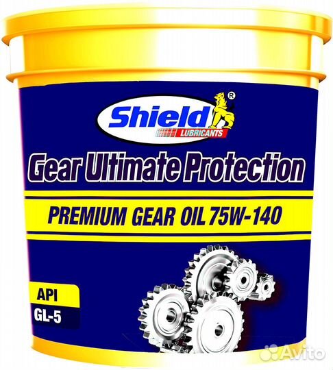 Масло shield трансмиссионное 75w140 20 лит