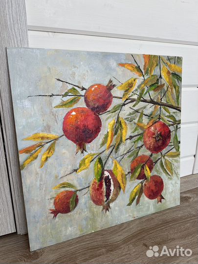 Картина маслом на холсте Гранатовый куст